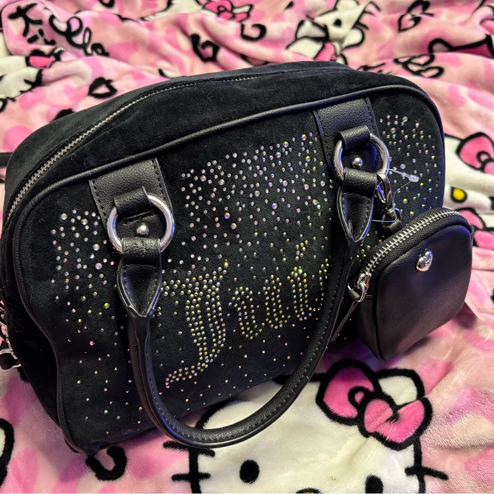 Juicy Couture Black Studded Shoulder Bag